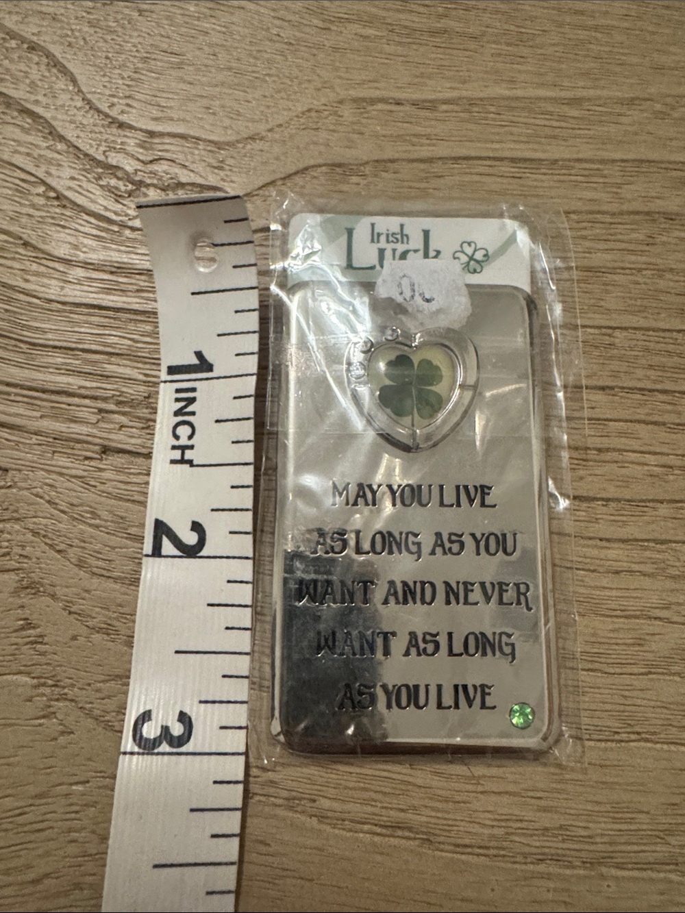 Irish Luck Silver Phone Case with Green Clover Accent refrigerator magnet Irish - Picture 5 of 5